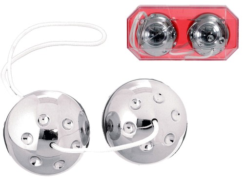 Orgazmowe kulki gejszy Srebrne metalizowane