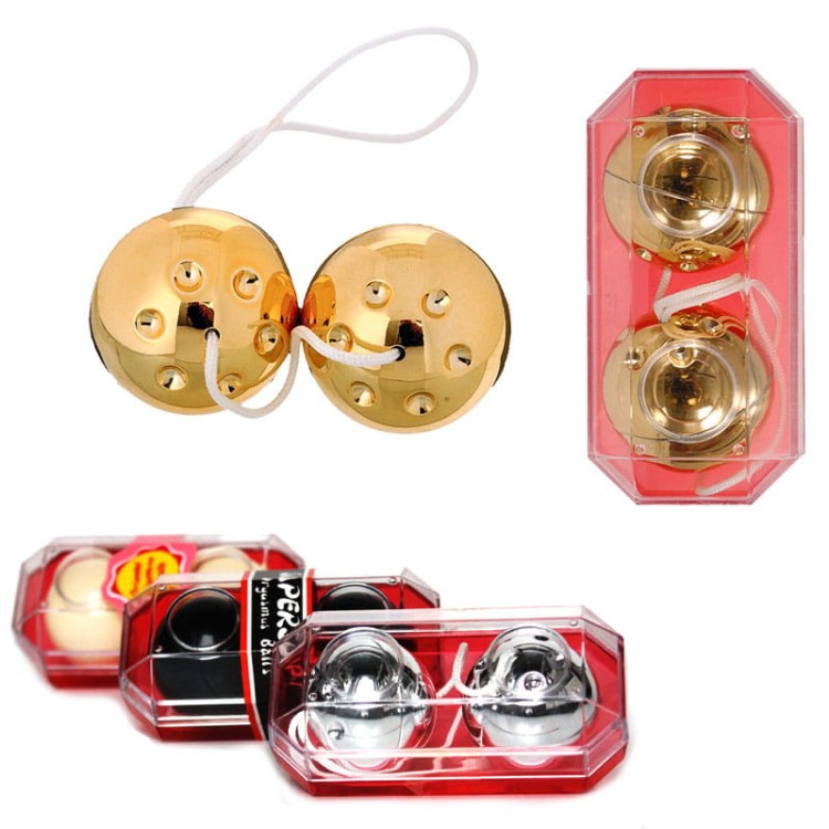 Metalizowane złote kulki gejszy-1