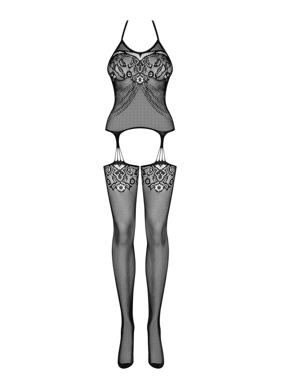 Opinające ciało Bodystocking Obsessive F222 S/M/L-2