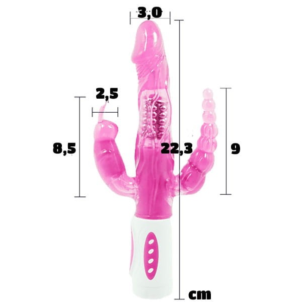 Wibrator rotacyjny Pieści Cipkę łechtaczkę i anal3