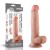Penis z ruchomą skórą Miękkie dildo z jądrami-1