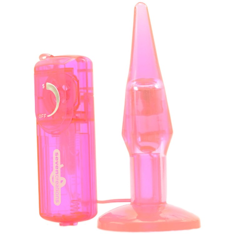 Wąski korek analny z wibracjami na pilota