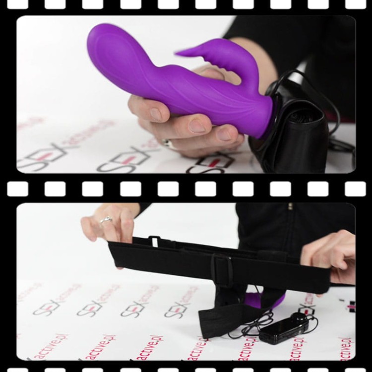 Strap-On Wibrator dla pań Penetracja i stymulacja łechtaczki-7