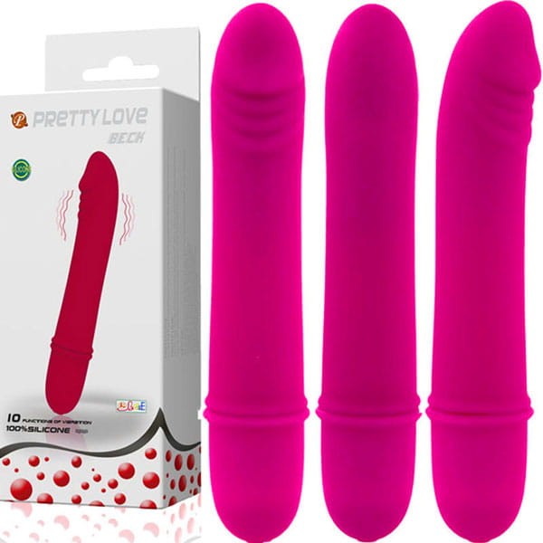 Dyskretny Prosty Delikatny Wibrator Silikonowy Beck Pretty Love-3
