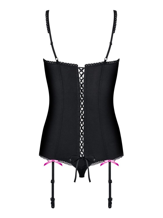 Bielizna Obsessive Floweria gorset i stringi-3