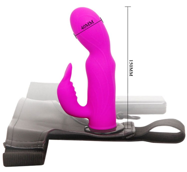 Strap-On Wibrator dla pań Penetracja i stymulacja łechtaczki-4