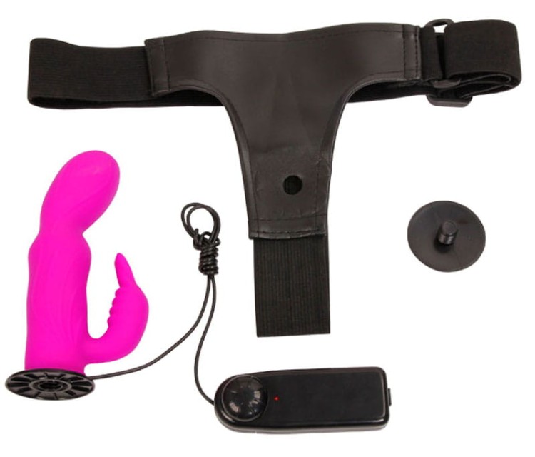 Strap-On Wibrator dla pań Penetracja i stymulacja łechtaczki-3