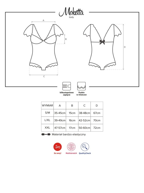 Moketta eleganckie body Obsessive-4