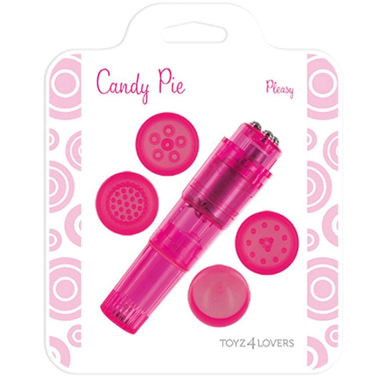 Mini wibrator do łechtaczki z wymiennymi głowicami Róż-1