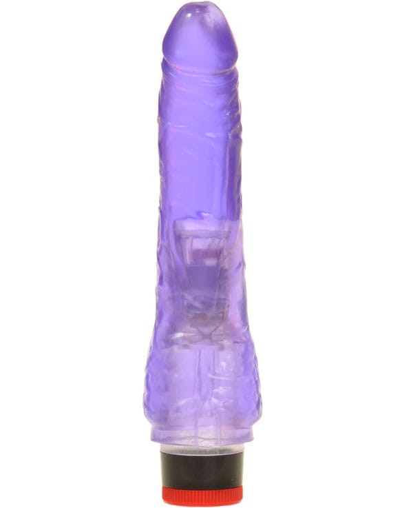 Żelowy sex masażer i wibrator dla kobiet 19 cm Fiolet 1