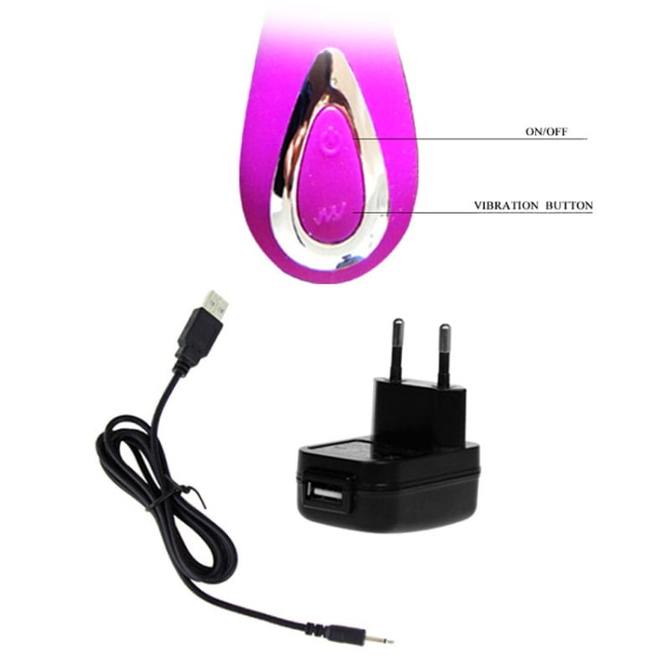 Mini wibrator silikonowy Energia na 90 minut masażu-2