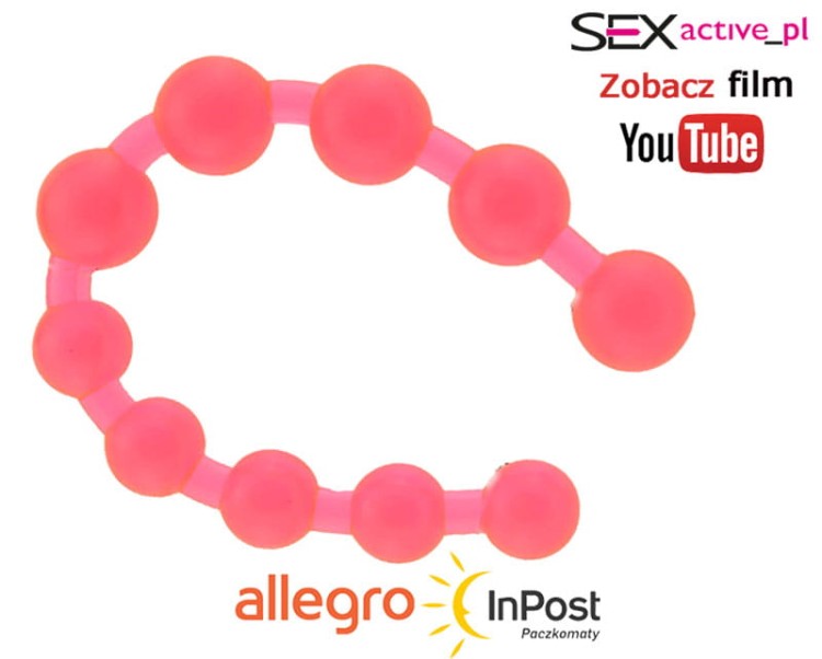 Koraliki analne mała średnica Różowe-2