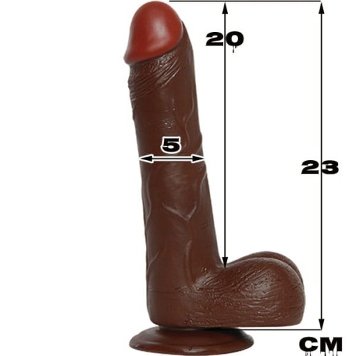 Wielki murzyński penis z przyssawką Długość  23 cm-1