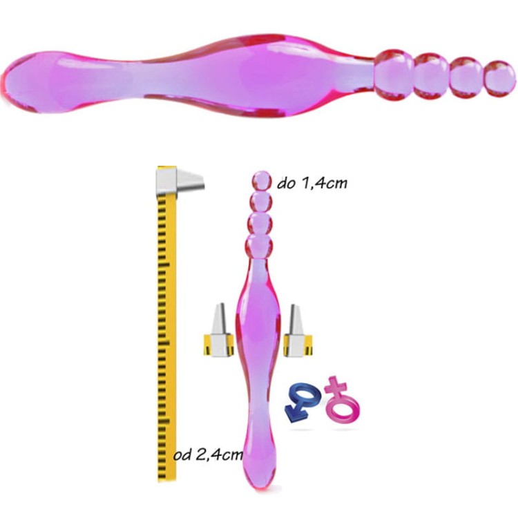 Dwustronne dildo do stymulacji analnej-1