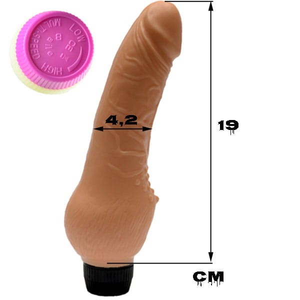 Wibrator naturalny ze stymulacją łechtaczki 19 cm-2