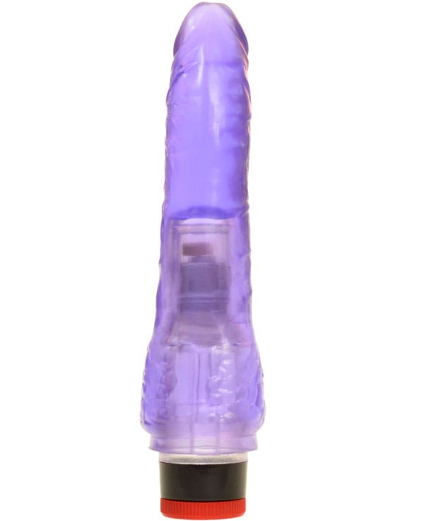 Żelowy sex masażer i wibrator dla kobiet 19 cm Fiolet 2