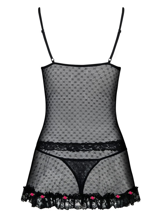 Piccorosa babydoll i stringi Obsessive-3