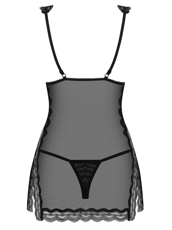 Koszulka i stringi Obsessive 839-CHE-1-3