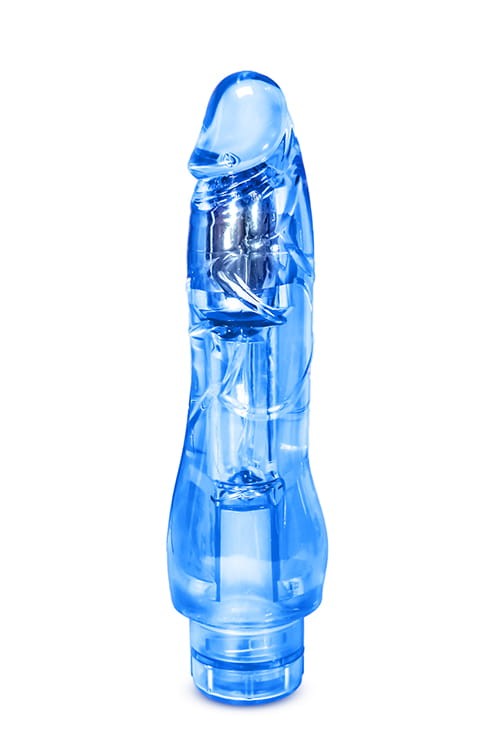 Wibrator naturalny z krystalicznie czystego żelu 18 cm