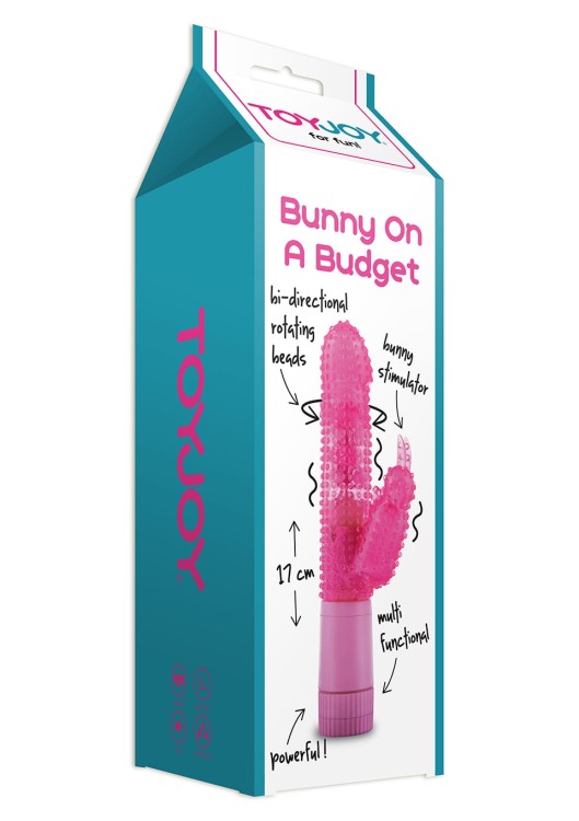 Pink Toy Joy Max Wibrator z królikiem -1