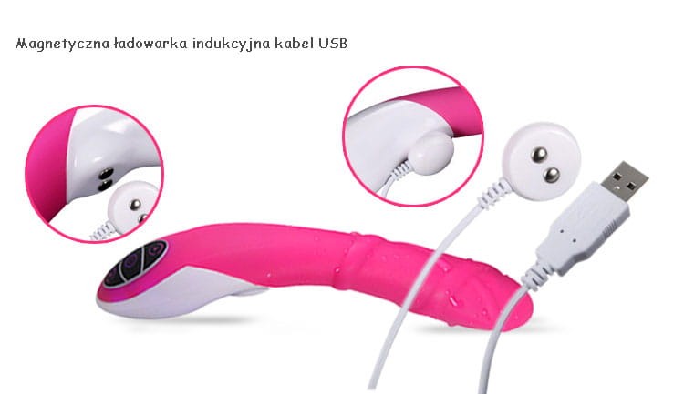 Luksusowy wibrator dla pań Dwie strefy masażu-6