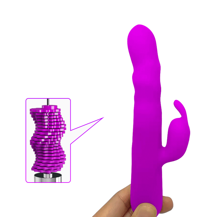 wibrator z rotacja 100% silikon
