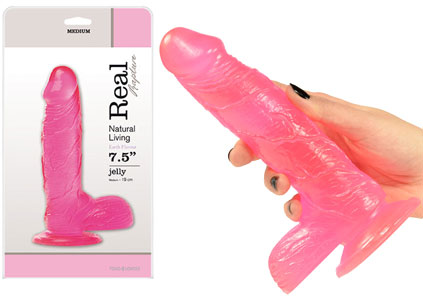 dildo z miękkiego żelu