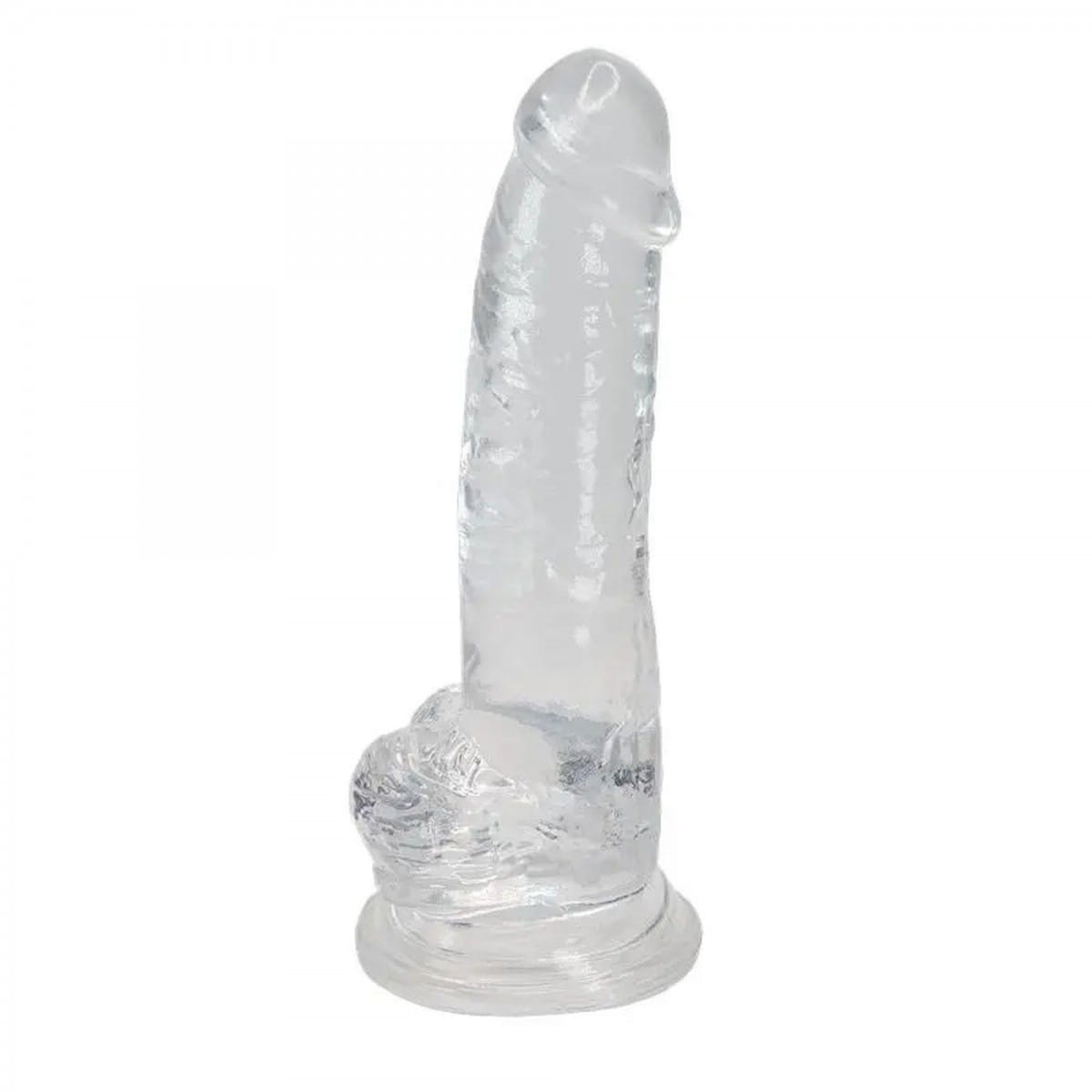 Żelowy krystaliczny penis 16 cm 