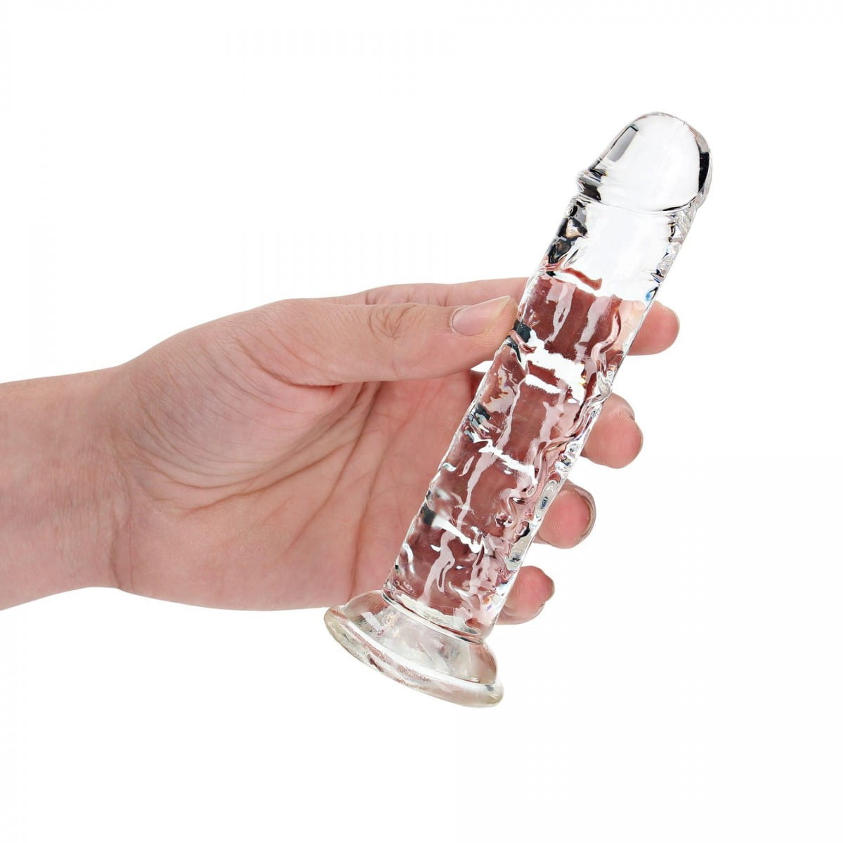 Krystaliczne śliskie dildo żelowe Penis 15 na 3,5 cm