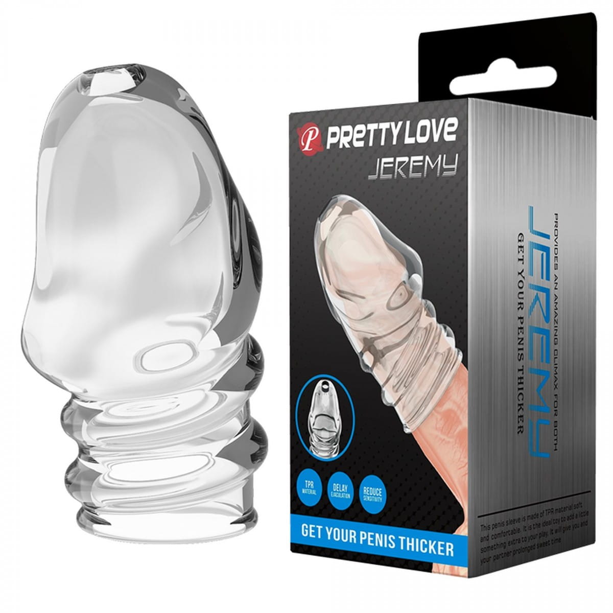 Prettylove nasadka na żołądź penisa