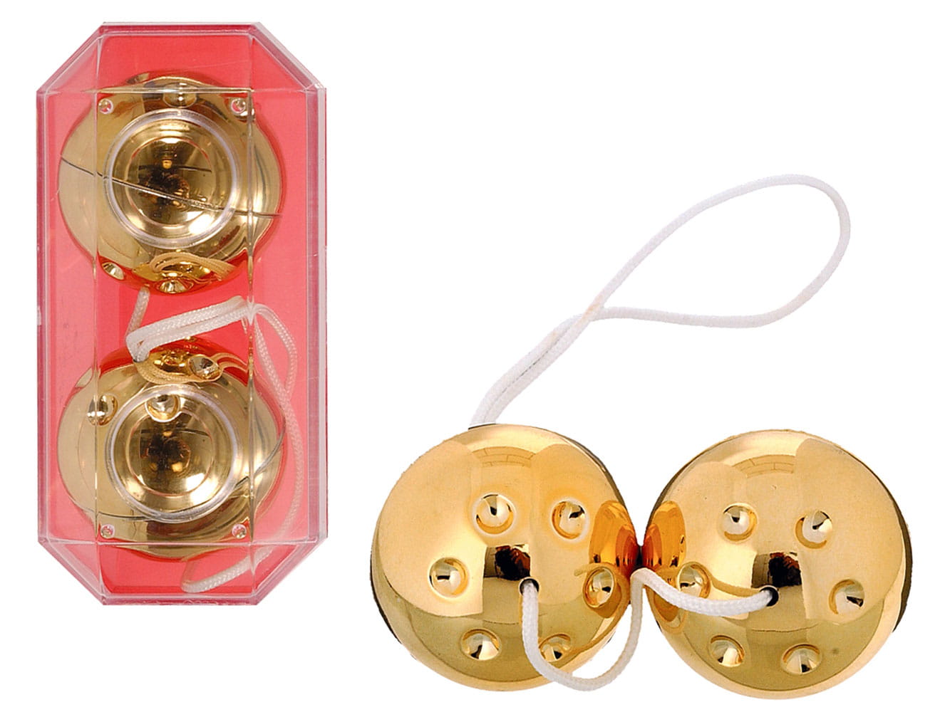 Metalizowane złote kulki gejszy 