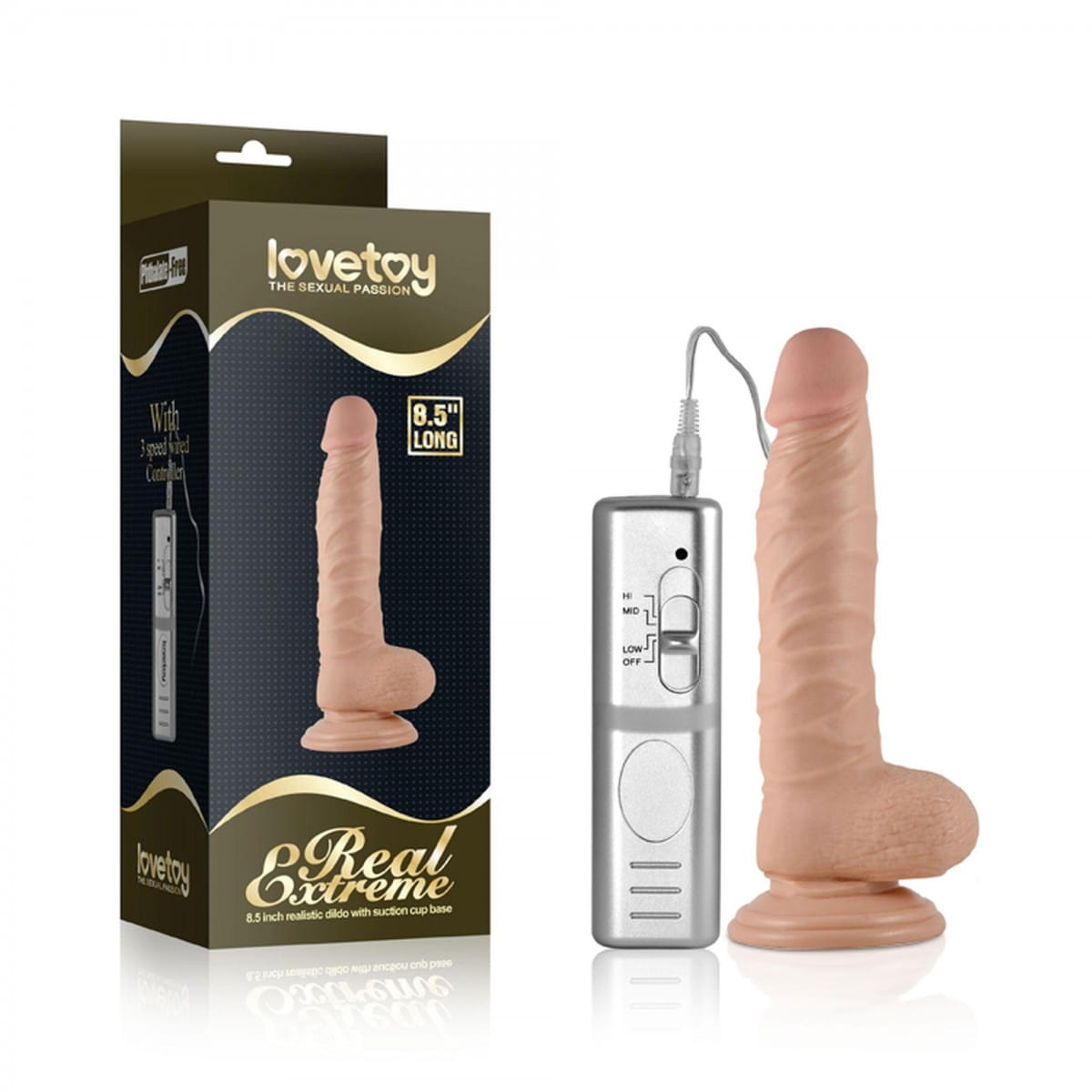 Wibrator z naturalnym penisem 21,6 cm