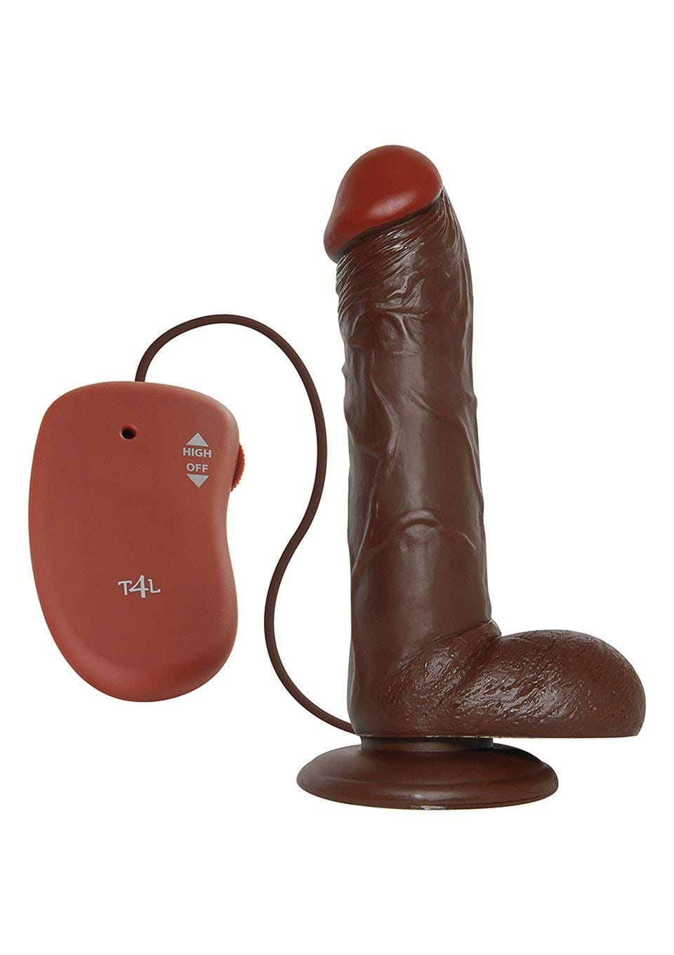 Wibrator Ogromny brązowy penis 25,5 cm