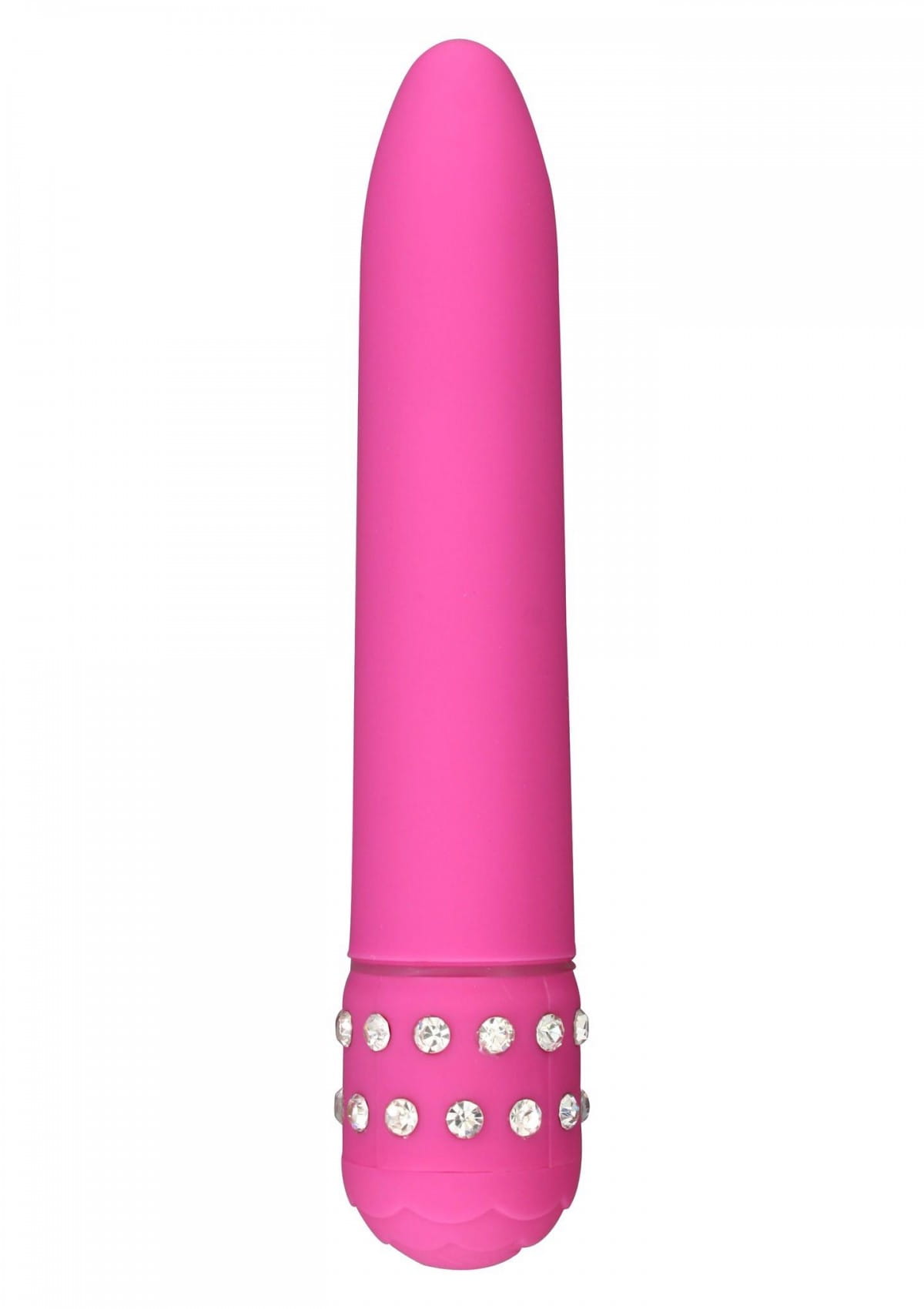 Gładki twardy wibrator Łechtaczkowy Diamentowy Pink