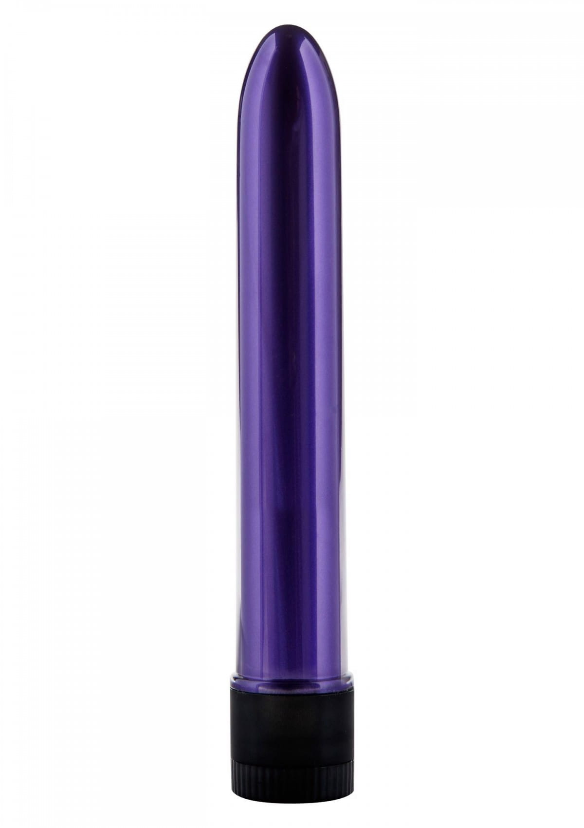 Klasyczny uniwersalny wibrator gładki metalizowany Super wibracje