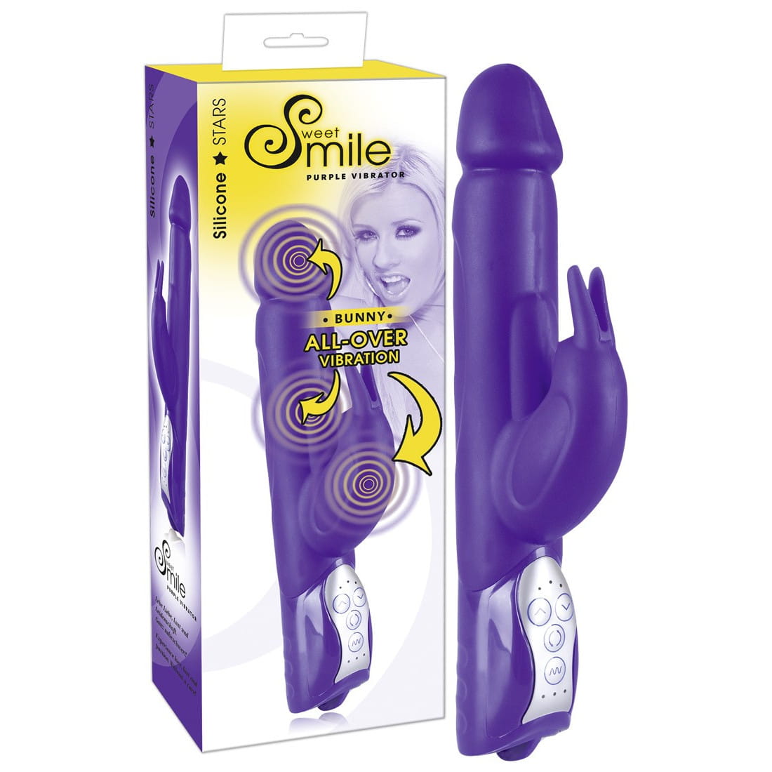 Sweet Smile  Lila Wibrator królik z  rotacją