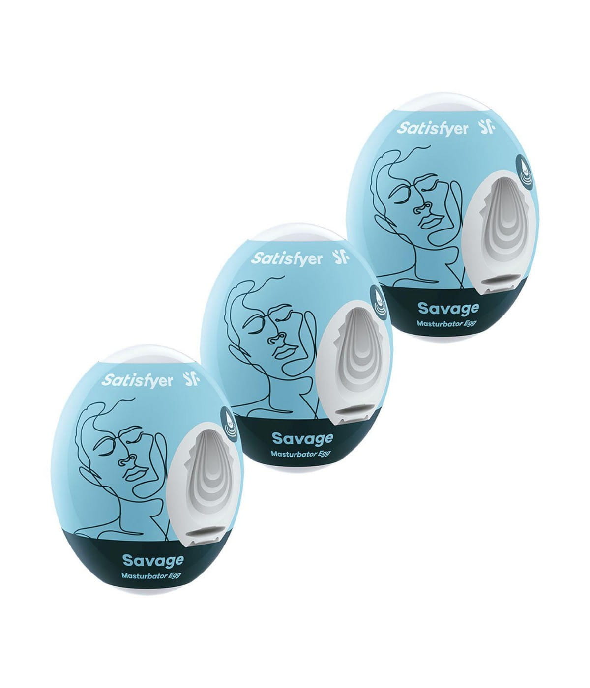 Satisfyer Masturbatory  Eggs Komplet 3 szt