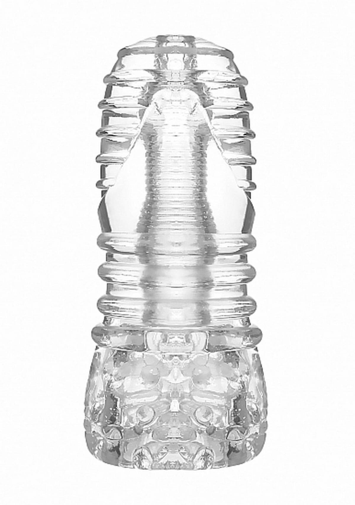 Bezbarwny prążkowany masturbator nr. 68 