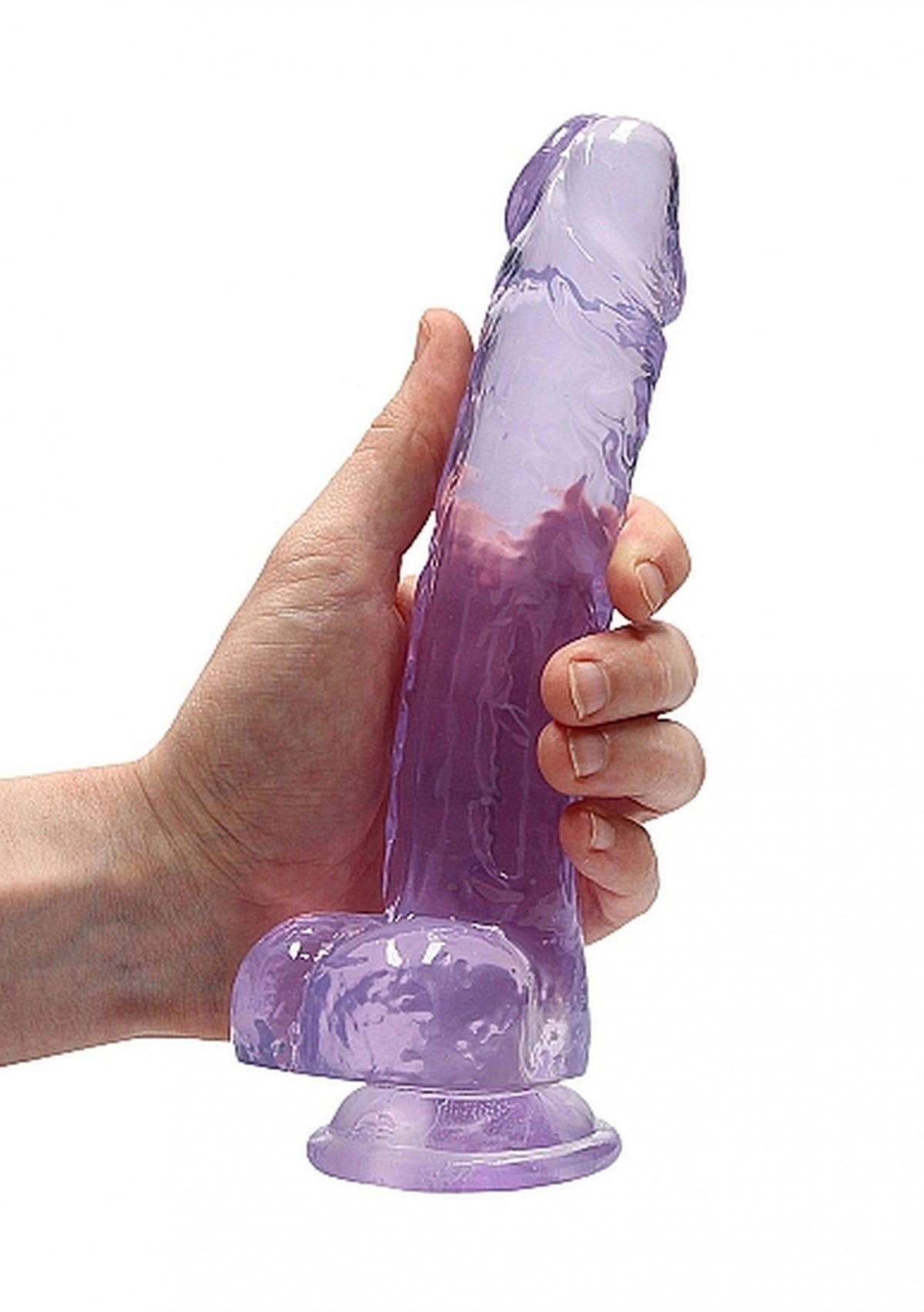 Fioletowe dildo żelowe penis 20,3 cm