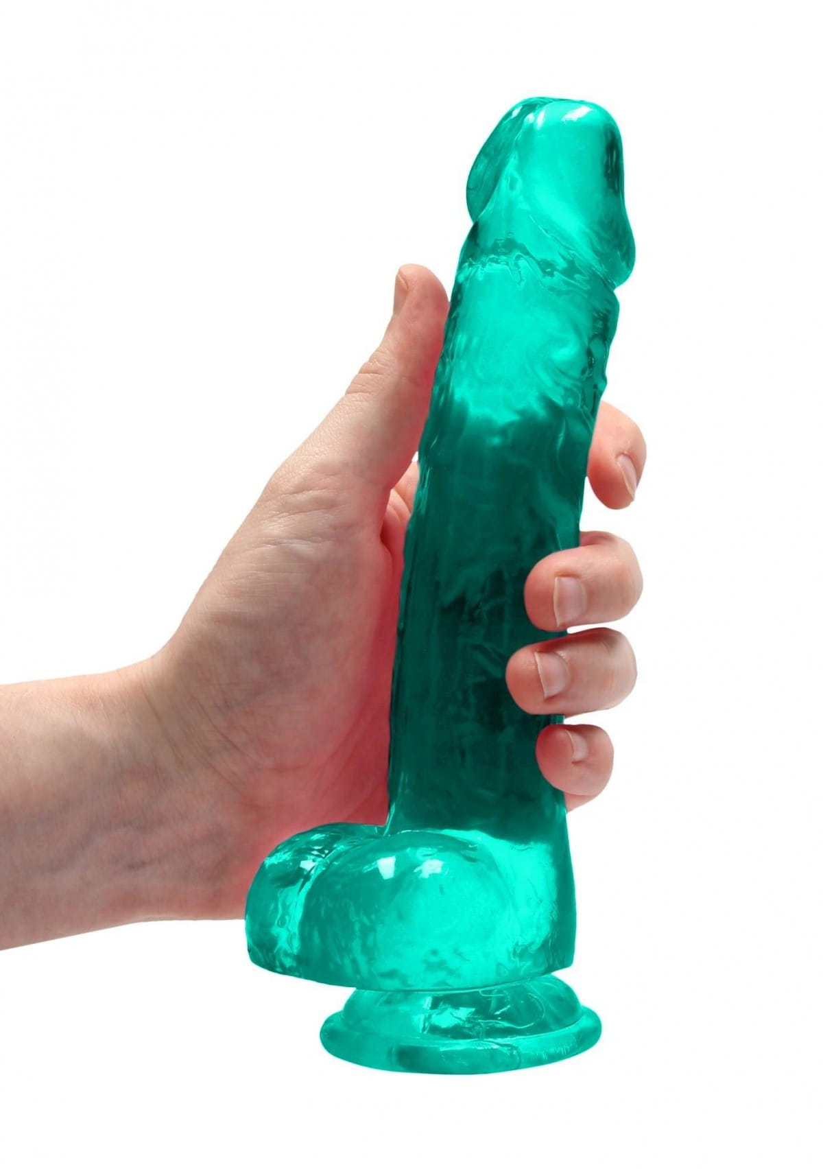Żelowy penis z jądrami 16 cm