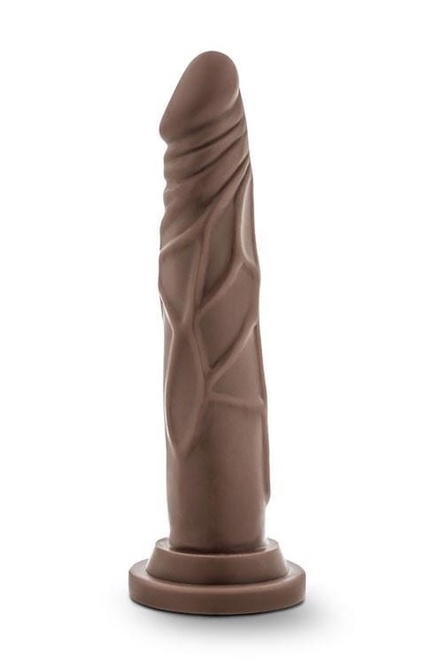 Brązowy penis na przyssawce Dł. 19 cm