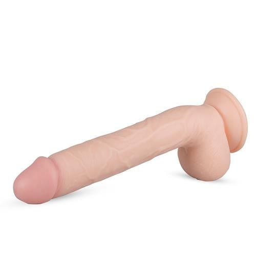 Giętki penis do ściany lub strap-ona 27 x 4,5 cm