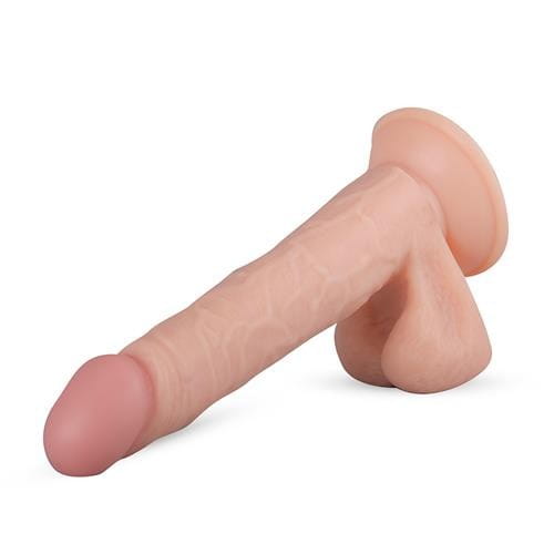 Giętki penis do ściany lub strap-ona 22 x 4,8 cm