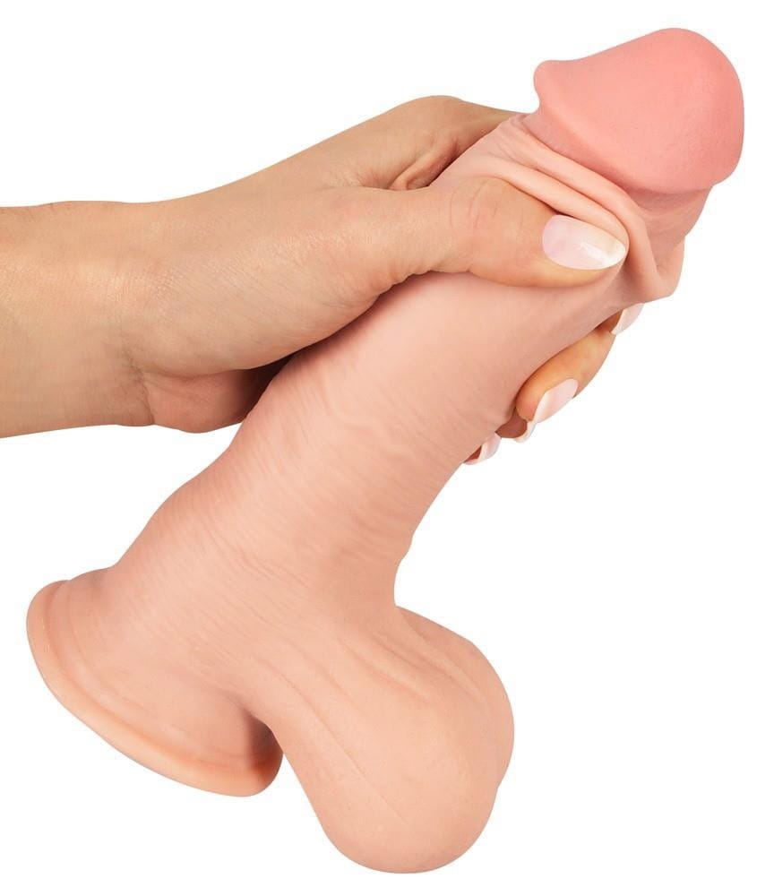 Nature skin Prawdziwy penis z ruchomą skórą 20 cm