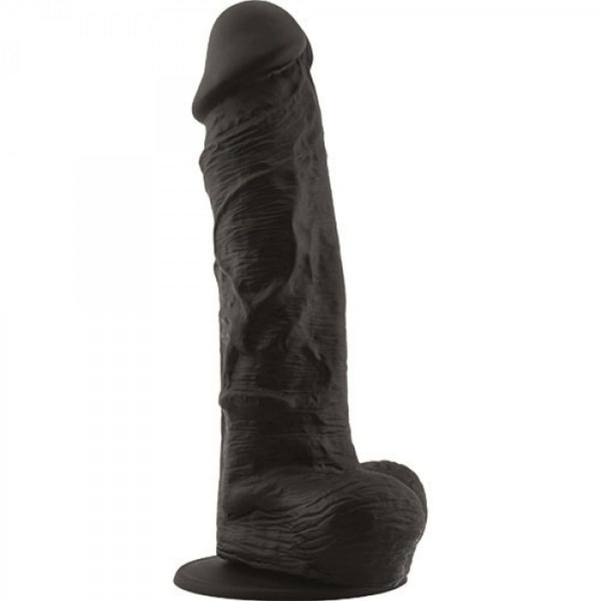 Dildo z silikonu Wysokość 28 cm Czarny