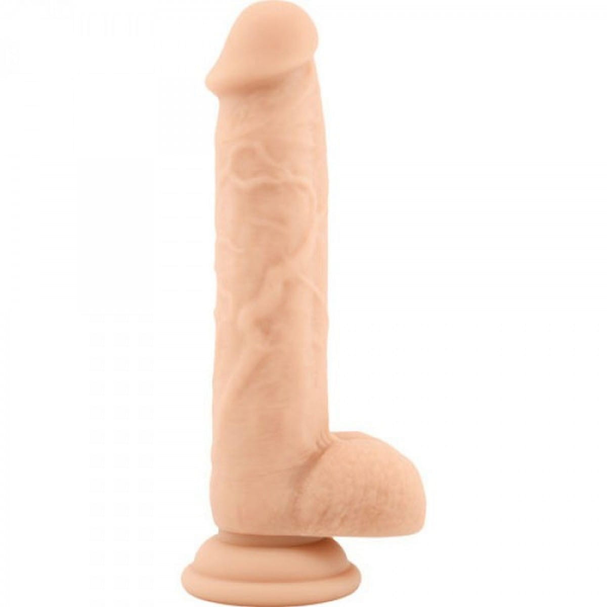 Dildo z silikonu Wysokość 21,6 cm Cielisty