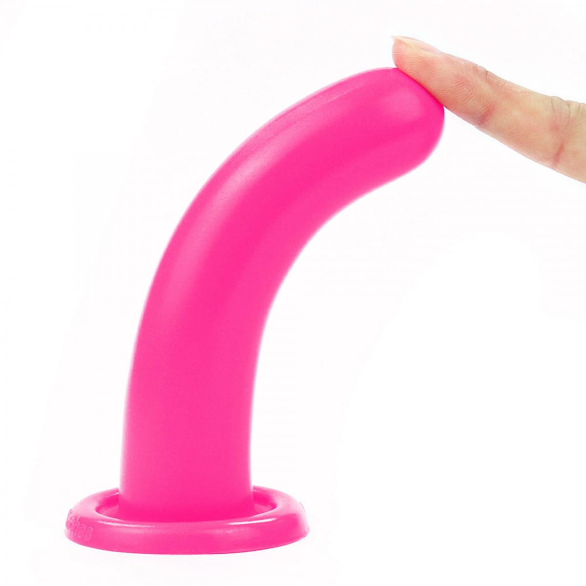 Gładkie dildo analne 13,5 cm różowe