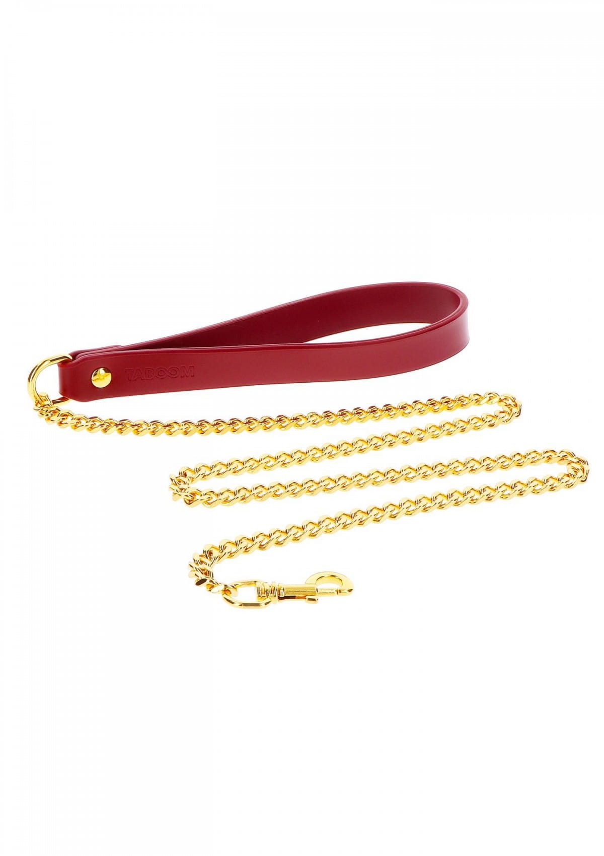 Smycz ze złotym łańcuchem 100 cm