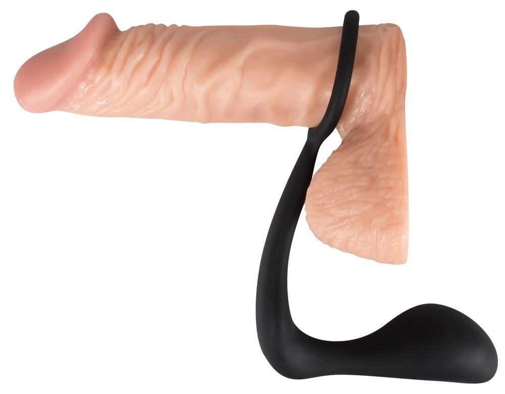 Połączony korek analny i pierścień na penisa