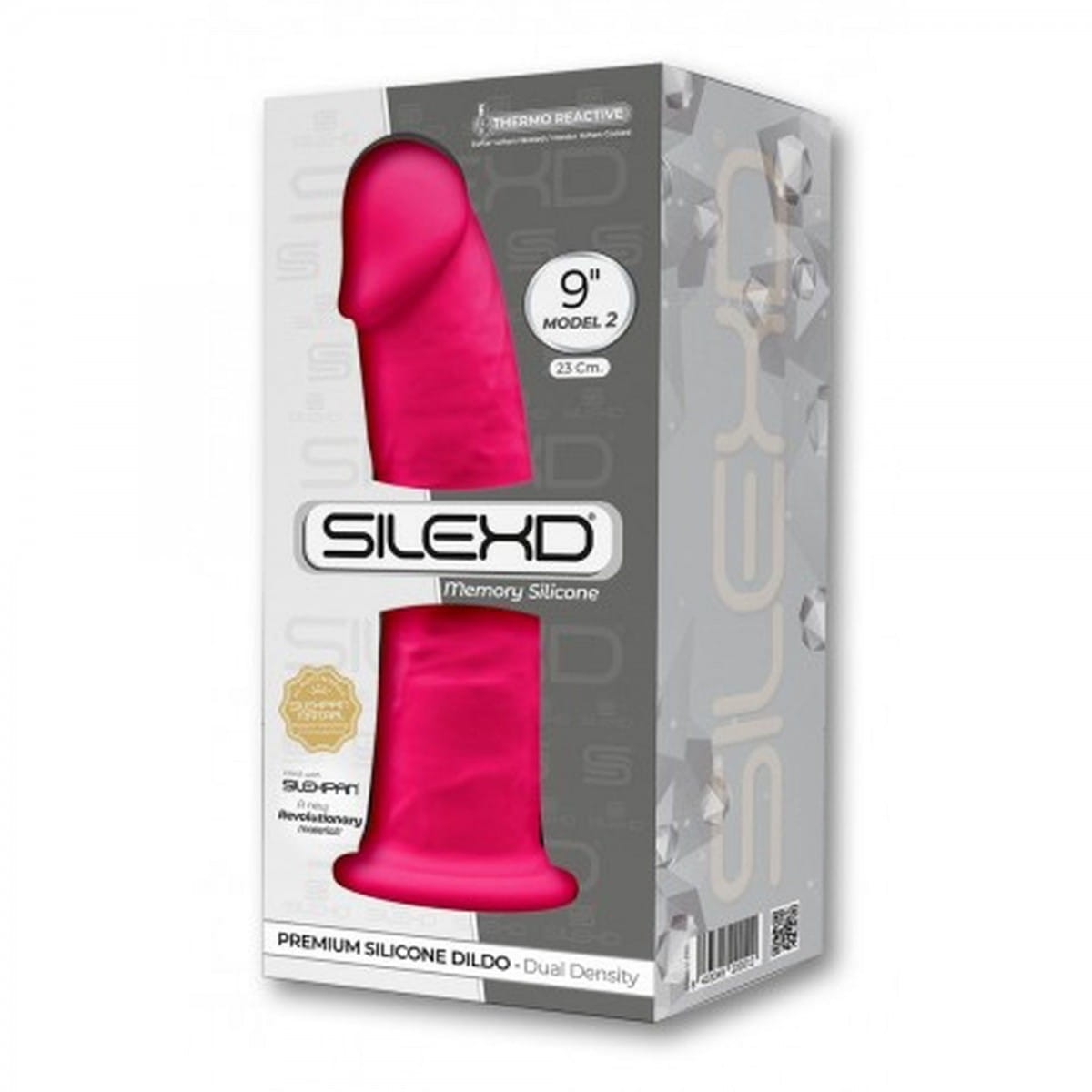Dildo Różowy penis z silikonu Średnica 5 cm